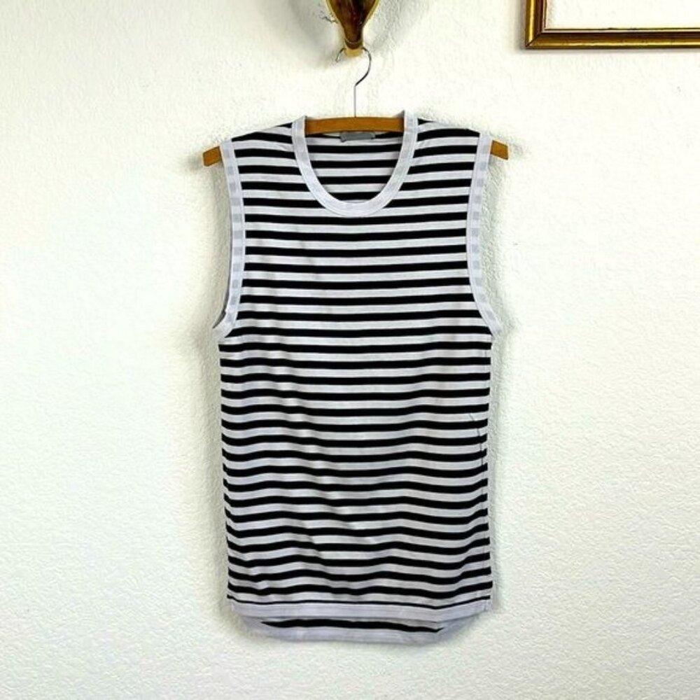 Dior SS 07 Striped Tank Top PFW Made Italy Hedi Slimane
